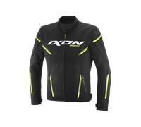 Ixon Striker 2 Veste textile de moto imperméable, noir/jaune, Taille S