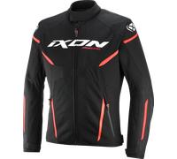 Ixon Striker 2 Air WP Veste textile de moto imperméable, noir-blanc-rouge, taille XL pour homme