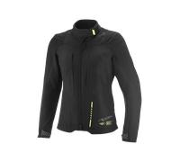Ixon Tyr parka textile moto pour dames imperméable, noir/jaune, Taille XL