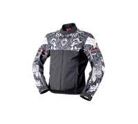 IXS Rapid-STX 2.1 Veste textile moto imperméable, Noir/gris clair, Taille L
