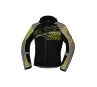 IXS Rapid-STX 1.0, veste textile imperméable XL Noir/Gris/Jaune Néon Noir/Gris/Jaune Néon