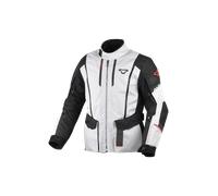 Macna Air Hybrid 2.0 Veste textile de moto imperméable, noir-gris-rouge, taille 3XL pour homme