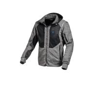 Macna Breeze Sweat à capuche zippé moto, noir-gris, taille XS pour homme