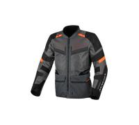 Macna Captane veste textile de moto imperméable, noir-gris-rouge, taille S pour homme