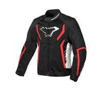 Veste Moto Macna En Tissu Gris Noir, Rouge