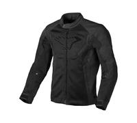 Veste Moto Macna Grisco Homme Black Estivale Traforée Respirante Noir