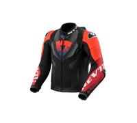 Revit Hyperspeed 3 Pro, veste en cuir/textile 56 Noir/Rouge Noir/Rouge