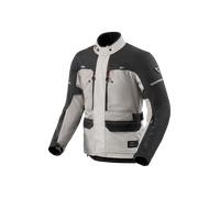 REV'IT! Veste moto textile Outback 5 H2O – imperméable – Gris clair/Noir – 4XL Homme