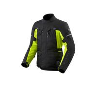 Revit Outback 5 H2O Veste textile moto imperméable, noir/jaune néon, Taille 4XL