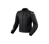 REV'IT! Veste moto en cuir Quadratic perforée Noir/Blanc 46 Homme