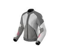 Revit Torque 3 Backprint H2O Veste textile moto pour femmes imperméable, gris-rose, taille 40