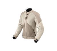Revit Torque 3 Backprint H2O Veste textile moto pour femmes imperméable, Blanc/sable, Taille 38