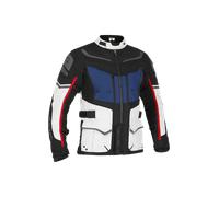 Richa Infinity 2 Adventure veste textile de moto imperméable, noir-rouge-bleu, taille XL pour homme