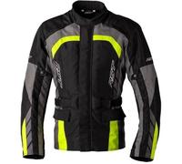 RST Moto Veste textile Alpha 5 – Noir/Gris/Jaune – Taille 2XL Homme