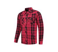 Rusty Stitches Neil V2, chemise/veste textile S Rouge/Noir Rouge/Noir