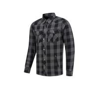 Rusty Stitches Super Neil V2 Chemise de moto, Gris/Noir, Taille 6XL