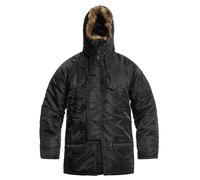 Mil-Tec US Aviator Parka N3B, veste en textile S Noir Noir