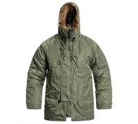 Mil-Tec US Aviator Parka N3B, veste en textile XXL Olive Olive