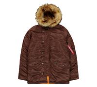 Alpha Industries Veste d'hiver pour homme N-3B VF 59 Vintage Fit Marron Taille S