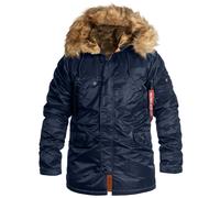 Alpha Industries N-3B VF 59 Vestes d'hiver pour homme Taille M - Bleu