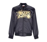 Veste NBA Big Face 4.0 Satin pour hommes Hardwood Classics Phi76e Noir/couleurs originales de l'equipe BLACK/ORIGINAL TEAM COLORS XL