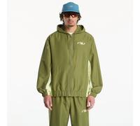 New Balance Homme Trackside Woven Jacket en Green, Polytissé, Taille L