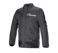 Veste noire Alpinestars Hurricane Rain pour moto V2