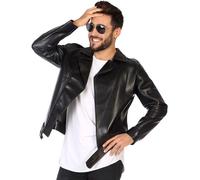 Veste Noire De Rock Star Pour Homme (Taille M-L) Multicolore