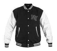 Mil-Tec NY Baseball, veste en textile 3XL Noir/Blanc Noir/Blanc