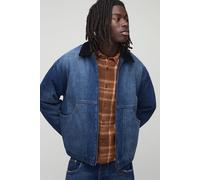 Veste oversize délavée en jean homme - indigo - L, indigo