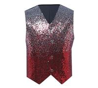 Veste Paillette Homme Gilet De Costume Homme Tenue Disco Dorée Queue Pie Ensemble Chic Et Elegant Deguisement Strass Paillettes Gilets Sans Manche Vetement Sequin Étincelantes Accessoire Fête Grande