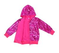 Veste Paillettes Fille Hip Hop Blazer à Paillettes Blouson Brillant Danse Jazz pour Scène Disco Carnaval Halloween Concert Fête Anniversaires