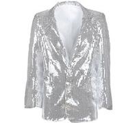 Veste Paillettes Show Argent Luxe - Argent - S