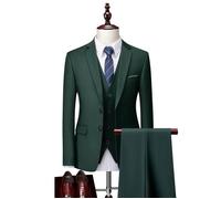(Veste+Pantalon+Gilet+Chemises) Costume Homme - Mariage Business - Fit Grande VêTements Masculin - XH537P6 - Vert XXL