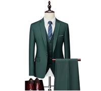 (Veste+Pantalon+Gilet+Chemises) Costume Homme - Mariage Business - Fit Grande VêTements Masculin - XH573P6 - Vert XL