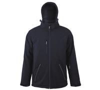 Veste Parka Softshell Doublée Et Matelassée - Homme - 46604 - Bleu Marine