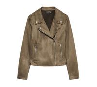 Veste perfecto chocolat unie avec une coupe droite et un col à revers M