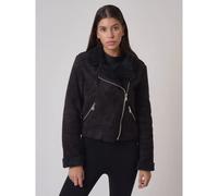 Veste Perfecto en daim doublure imitation peau de mouton femme Project X Paris Noir S