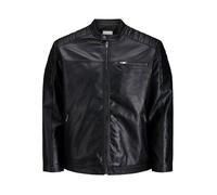 Veste perfecto homme JACK & JONES grande taille Simili cuir Motard Bomber Transition Blouson Oversize JJEROCKY XXL