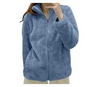 Veste Pilou Pilou Femme de Marque Thermique Zippée Bleu Ciel sans Capuche Parka Mode Polaires de Randonnée Automne Sport Pilou Pilou Manteau Personnalisable Manteau Hiver Femme Bleu Ciel XXL