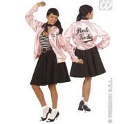 Veste Pink Ladies - WIDMANN - Femme - Rose satiné - Taille XL XS