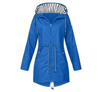 Veste Pluie Imperméable pour Hommes Femmes Poncho de Pluie, Veste de Pluie Femme imperméable légère Coupe-Vent Capuche Amovible à Capuchon zippé Poches fonctionnelles extérieur Sport