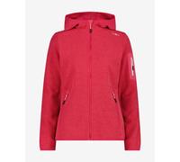 Veste polaire à capuche CMP Melange Knit-Tech Heavy Fleece rose intense femme - L
