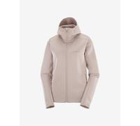 Veste polaire à capuche Salomon Outline Warm Fleece Full Zip rose clair femme - M