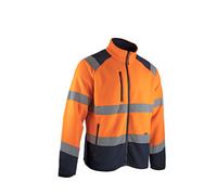 Veste polaire BASIC HV ECLAIR ORANGE MARINE - LMA LEBEURRE - 2323 S