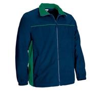 Veste Polaire Bicolore - Homme - Réf Thunder - Bleu Marine Et Vert Kelly