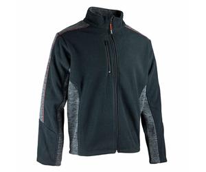 Veste polaire bicolore NOIR / GRIS CHINE - POLAR 2289 - LMA