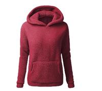 Veste polaire capuche pour femme, veste d'hiver chaude en polaire pour femme, en peluche tendance simple et douillette, manteau d'hiver capuche, manteau manches Manteaux Femmes Mode Habillé (L)