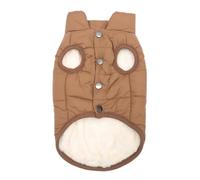 Veste Polaire Chaude Résistante Au Froid pour Chien, Adaptée Au Chihuahua, Bouledogue Français, Carlin, Automne Et Hiver,café,XS