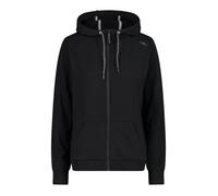 Veste Polaire - CMP - Stretch Fleece Sweatshirt with Hood - Femme - Noir - Manches longues - Col capuche XXS